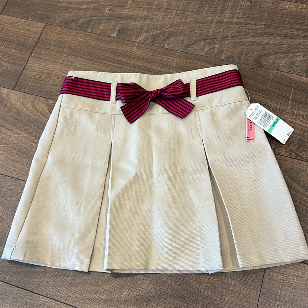 NEW Nautica Scooter Pleated Skirt Shorts Girls 8 School Uniform